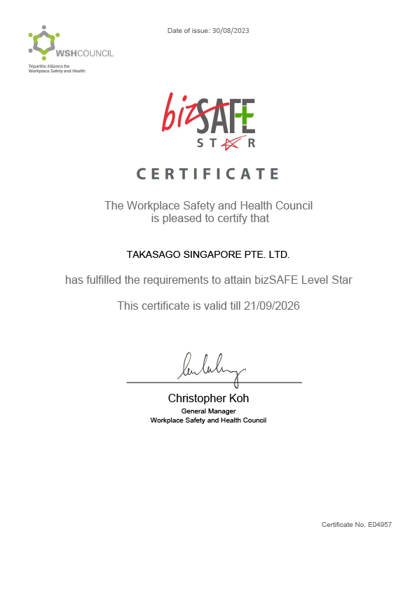 Biz Safe Certification